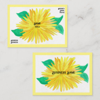 Yellow Flower Business  Cards