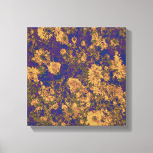 Yellow flower canvas print