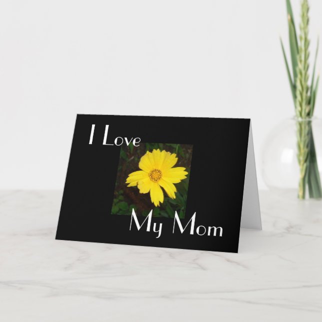 Yellow Flower Card (Front)