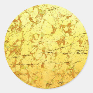 Yellow Flower Classic Round Sticker
