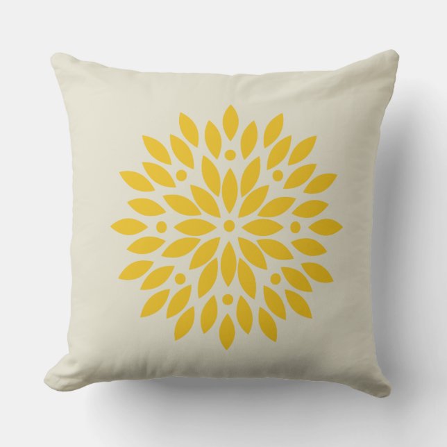 YELLOW FLOWER CUSHION (Front)