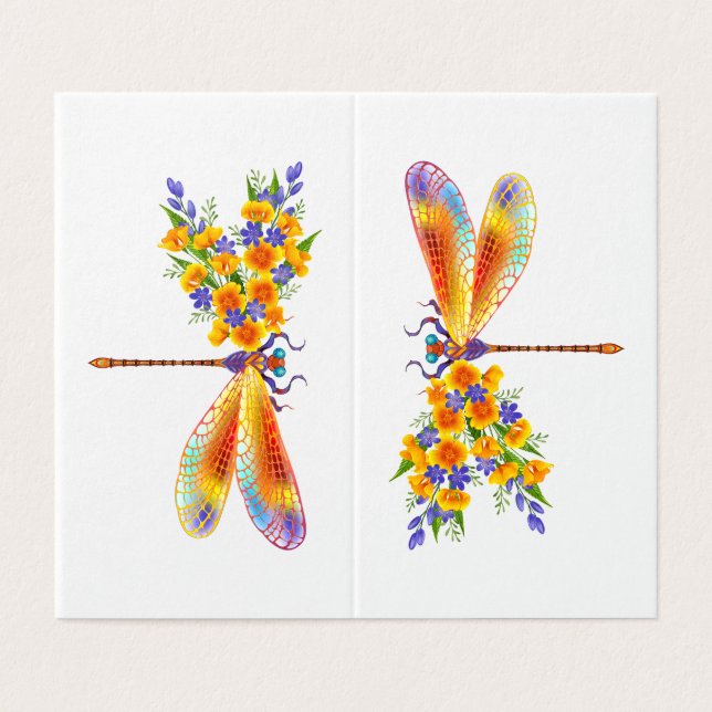 Yellow Flower Dragonfly (Outside Unfolded)