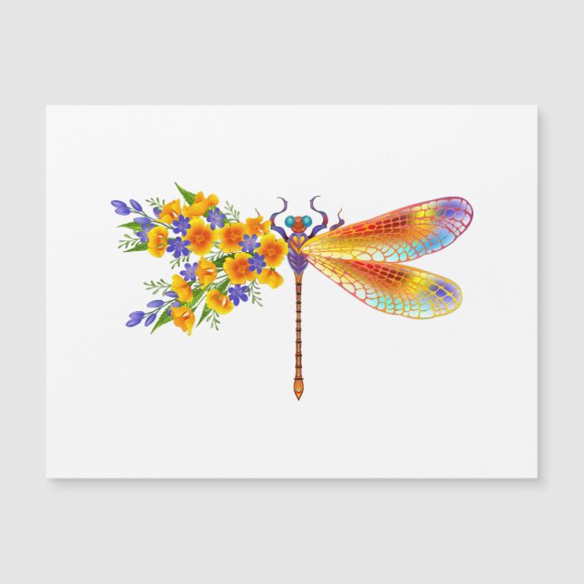 Yellow Flower Dragonfly (Front)