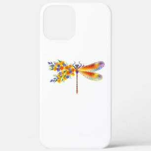 Yellow Flower Dragonfly iPhone 12 Pro Max Case