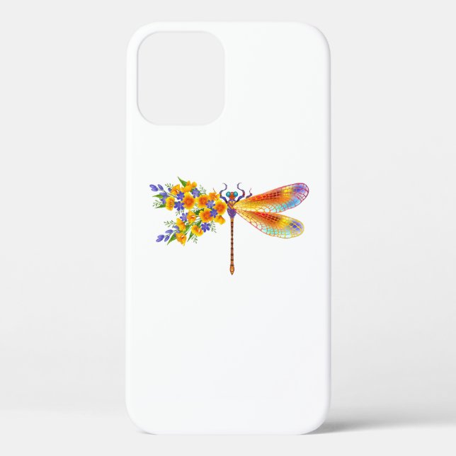 Yellow Flower Dragonfly Case-Mate iPhone Case (Back)