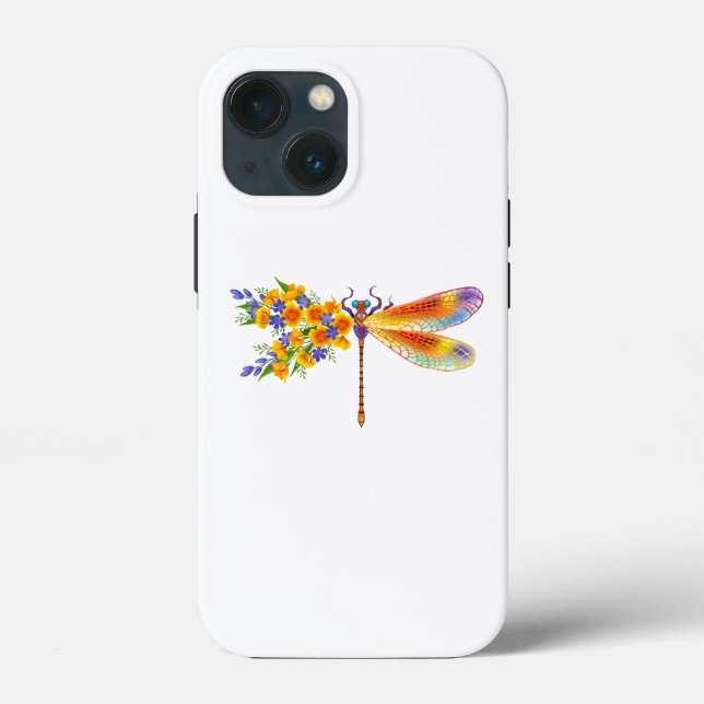 Yellow Flower Dragonfly Case-Mate iPhone Case (Back)