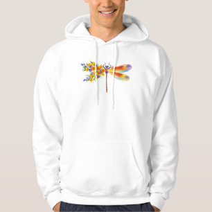 Yellow Flower Dragonfly Hoodie