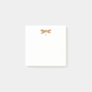 Yellow Flower Dragonfly Post-it Notes