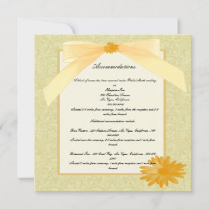 Yellow Flower Enclosure Cards