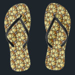 Yellow Flower Flip Flops<br><div class="desc">This is an original drawing that has been scanned and cleaned up for reproduction</div>
