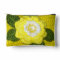 Yellow Flower Green Leaves Artisan Crochet Print  