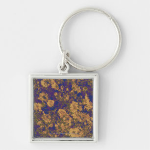 Yellow flower key ring