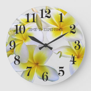 Yellow Flower Large Clock