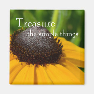 Yellow Flower Macro Magnet