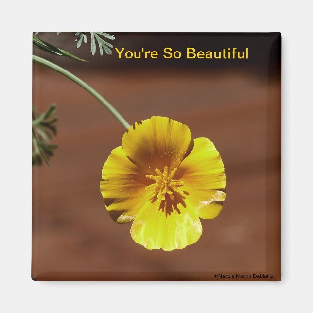 Yellow Flower-Magnet Magnet (Front)