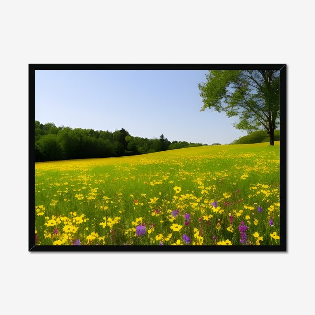 Yellow Flower Meadow Horizontal Poster (Creator Uploaded)
