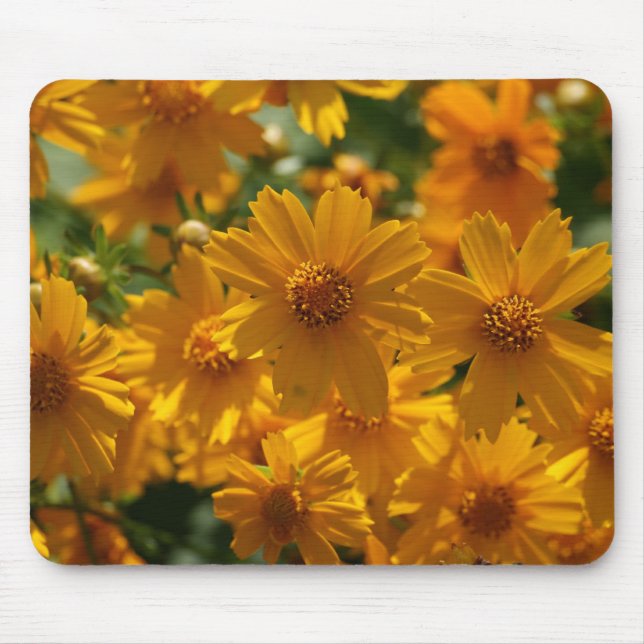 Yellow Flower Mouse pad (Front)