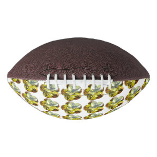 Yellow Flower Pattern American Football