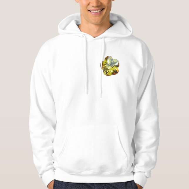 Yellow Flower Pattern Hoodie (Front)