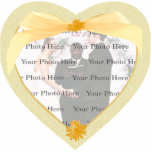 Yellow Flower Photo Frame Standing Photo Sculpture<br><div class="desc">Treasure the precious moment of your special Day with this pretty photo frame. Add your own wedding photo in the field provided.</div>