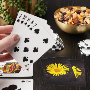 Yellow Flower Playing Cards