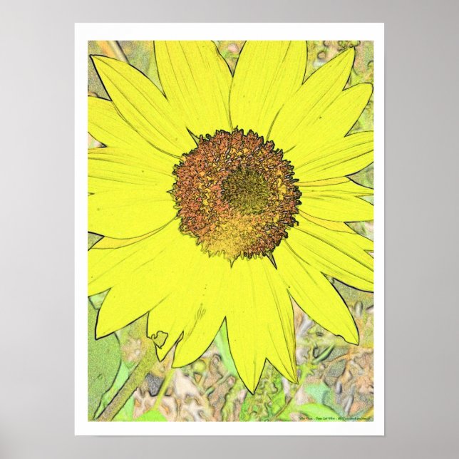 Yellow Flower Poster (Front)