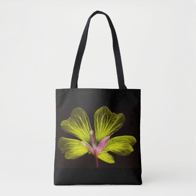 Yellow Flower Power Tote Bag (Front)
