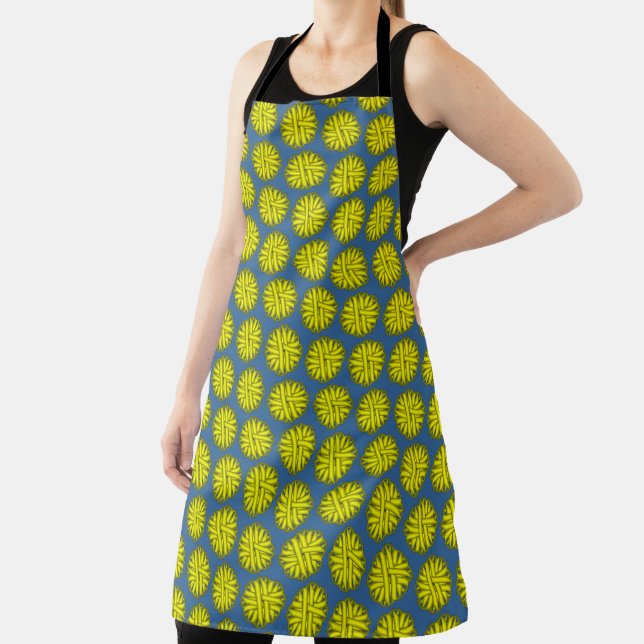 Yellow Flower Ribbon by Kenneth Yoncich Apron (Insitu)