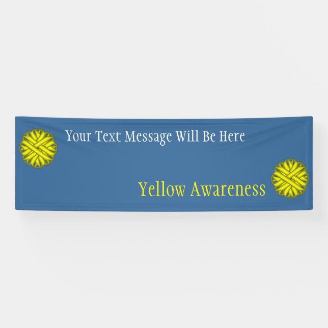 Yellow Flower Ribbon by Kenneth Yoncich Banner (Horizontal)