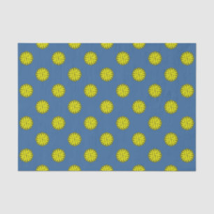 Yellow Flower Ribbon by Kenneth Yoncich Tissue Paper