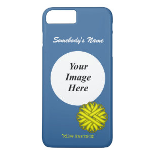 Yellow Flower Ribbon Template by Kenneth Yoncich iPhone 8 Plus/7 Plus Case