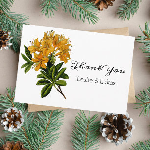 Yellow Flower Thank You Card