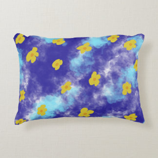 Yellow Flowers Accent Cushion
