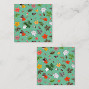 Yellow Flowers and White Roses 14 Card