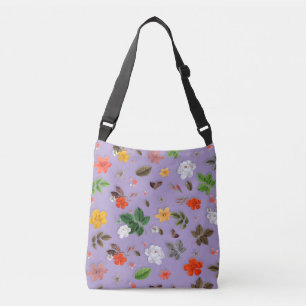 Yellow Flowers and White Roses 21 Crossbody Bag