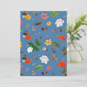 Yellow Flowers and White Roses 23 Thank You Card