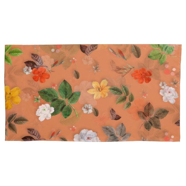 Yellow Flowers and White Roses 25 Pillowcase (Front)