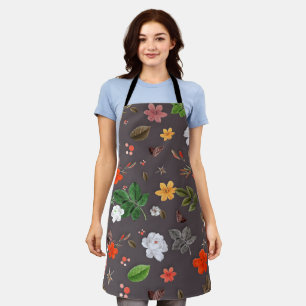 Yellow Flowers and White Roses 26 Apron