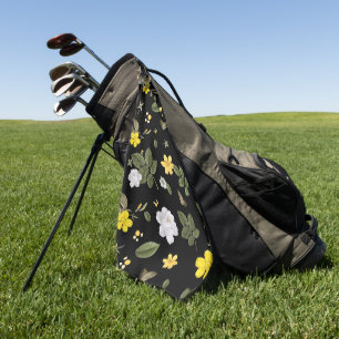 Yellow Flowers and White Roses 2 Golf Towel