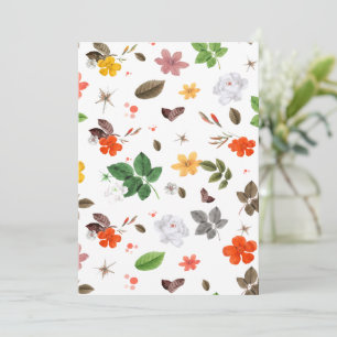 Yellow Flowers and White Roses 7 Thank You Card