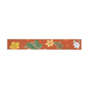 Yellow Flowers and White Roses 9 Wrap Around Label
