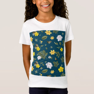 Yellow Flowers and White Roses T-Shirt