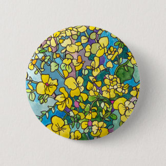 Yellow Flowers Button