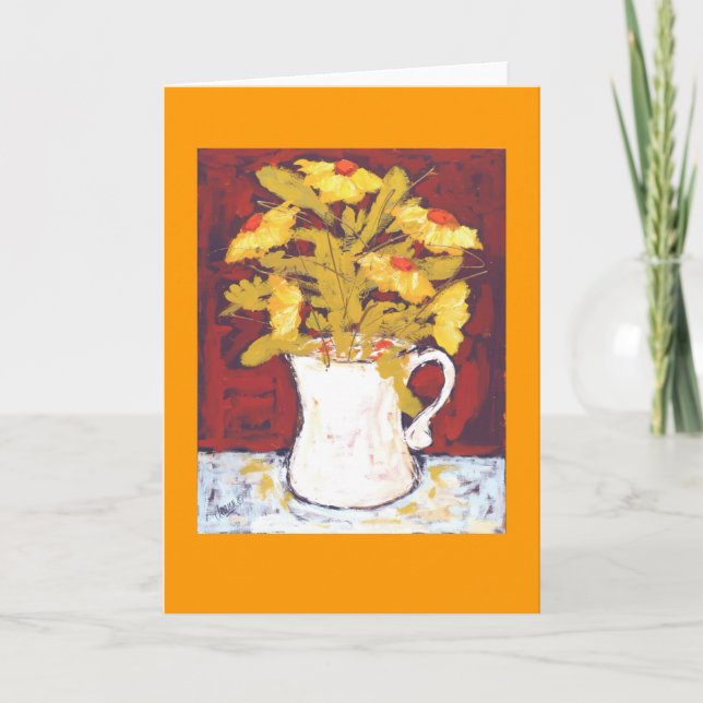 yellow flowers card (Front)