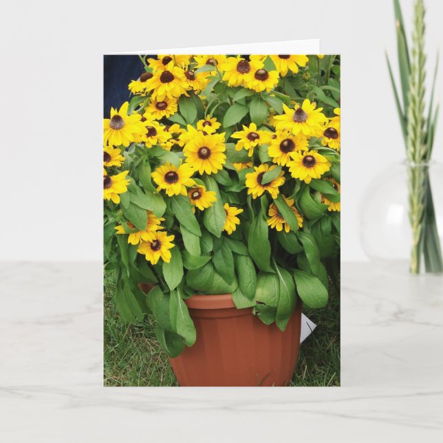 Yellow Flowers Card (Front)