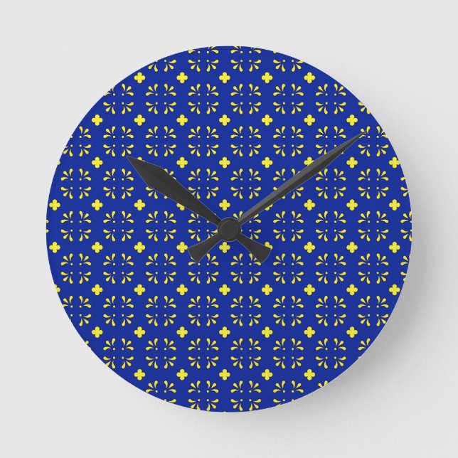 Yellow flowers clock (Front)