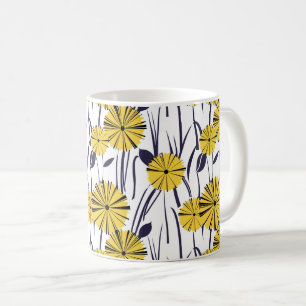 Yellow flowers coffee mug