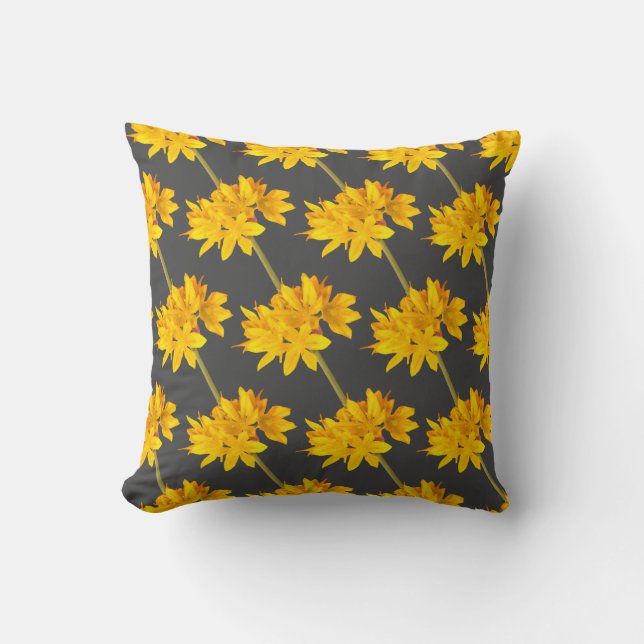 Yellow Flowers Cushion (Front)