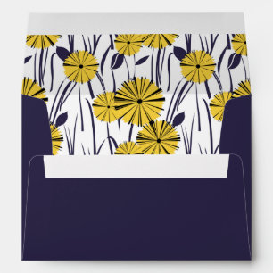 Yellow flowers envelope