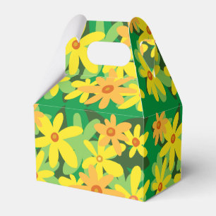 Yellow flowers  favour box